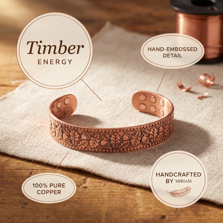 Miriam's Timber Copper Bracelet