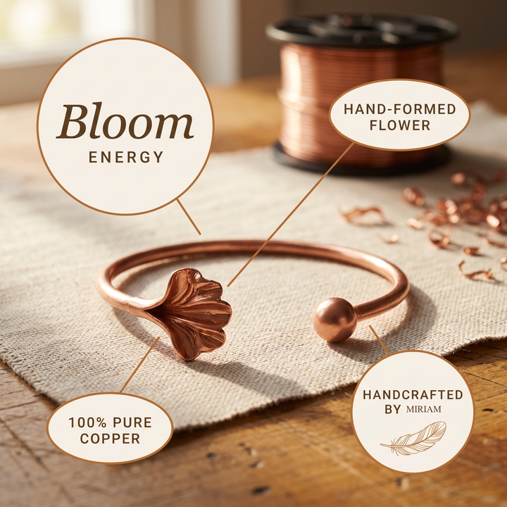 Miriam's Shell Copper Bracelet