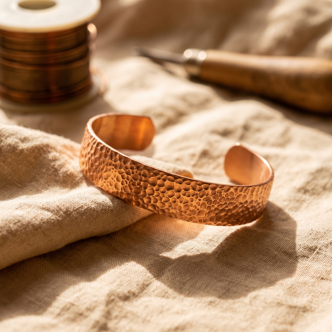 Miriam's Moon Copper Bracelet