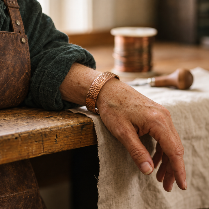 Miriam's Moon Copper Bracelet