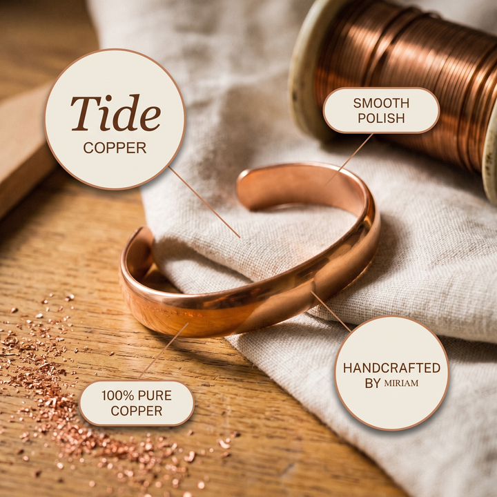 Miriam's Tide Copper Bracelet