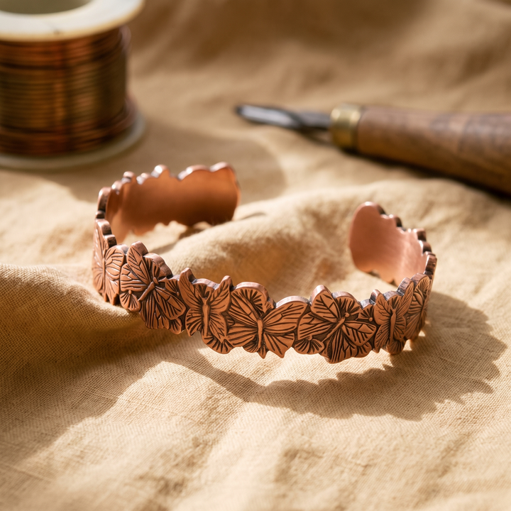 Miriam's Sky Copper Bracelet