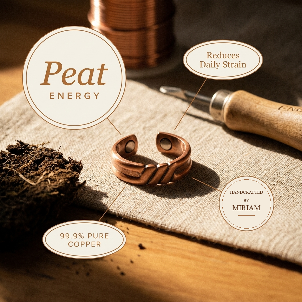 Miriam's Peat Copper Ring