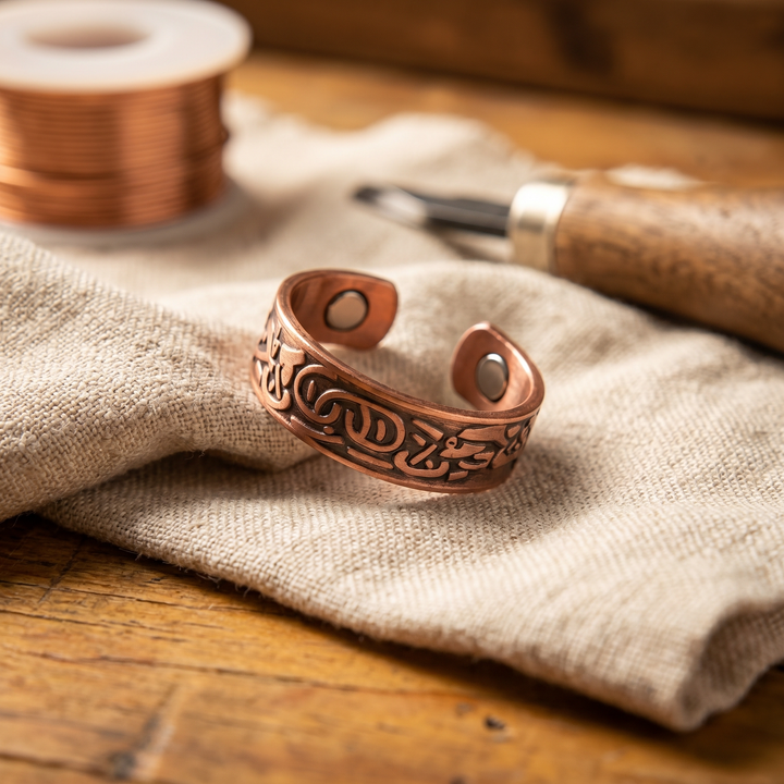 Miriam's Burr Copper Ring