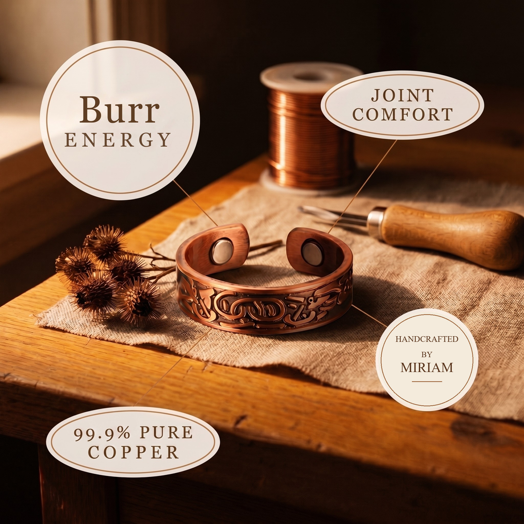 Miriam's Burr Copper Ring