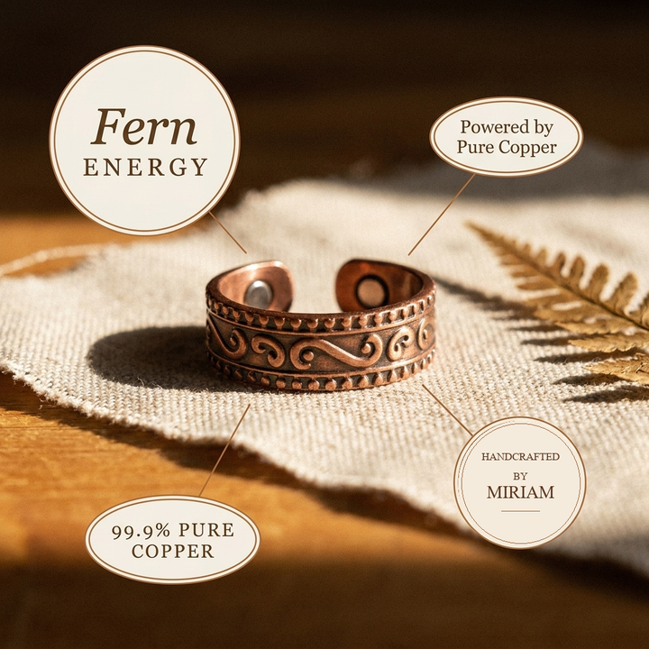 Miriam's Fern Copper Ring