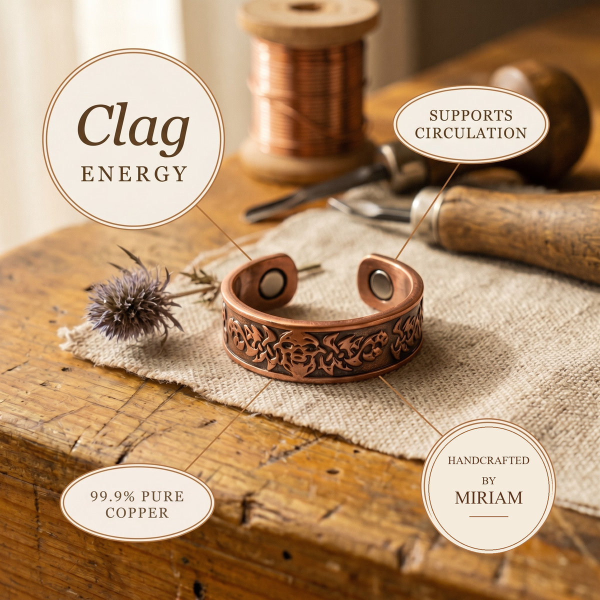 Miriam's Clag Copper Ring