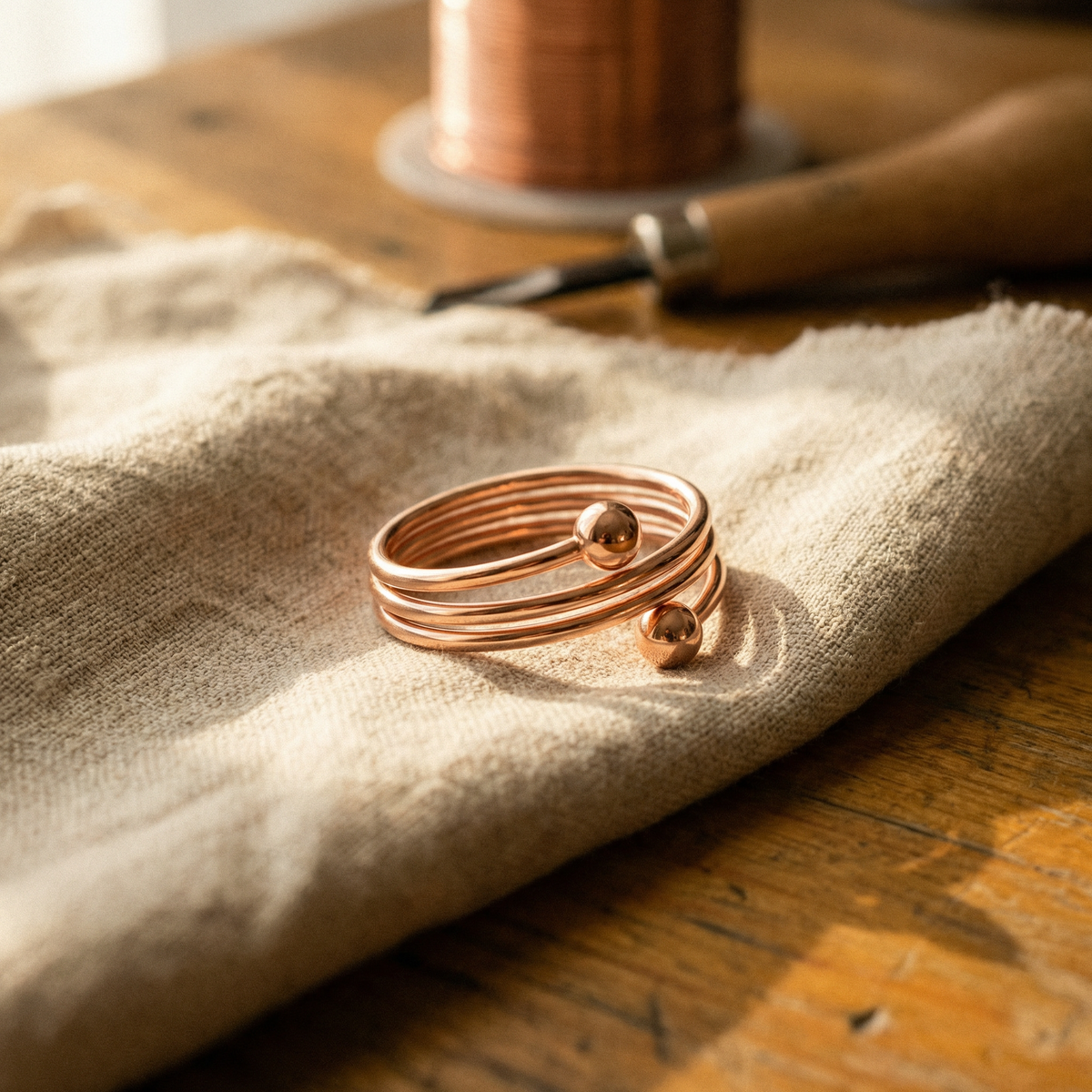Miriam's Silt Copper Ring