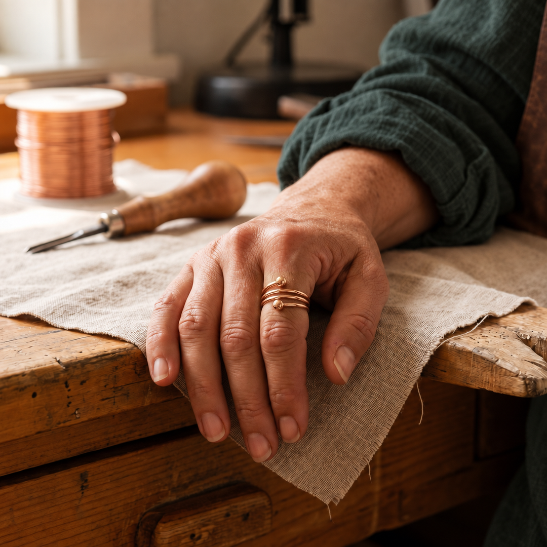 Miriam's Silt Copper Ring
