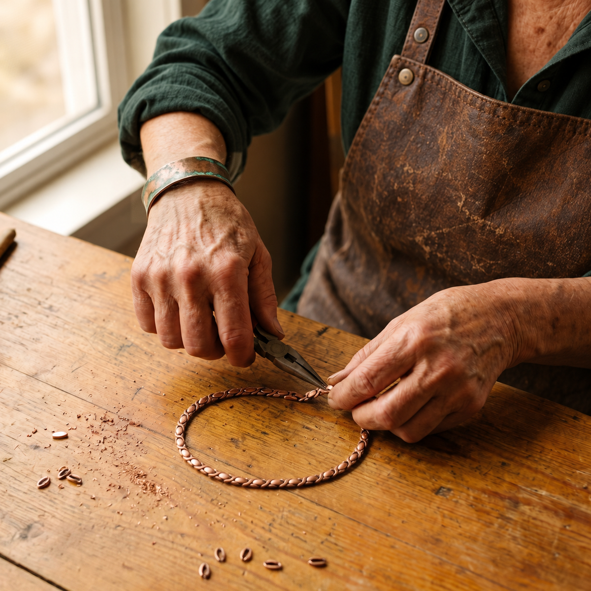 Miriam's Cedar Copper Necklace