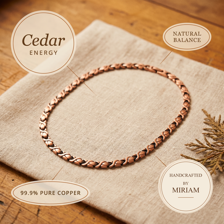Miriam's Cedar Copper Necklace