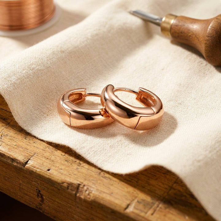 Miriam's Linnet Copper Hoop Earrings
