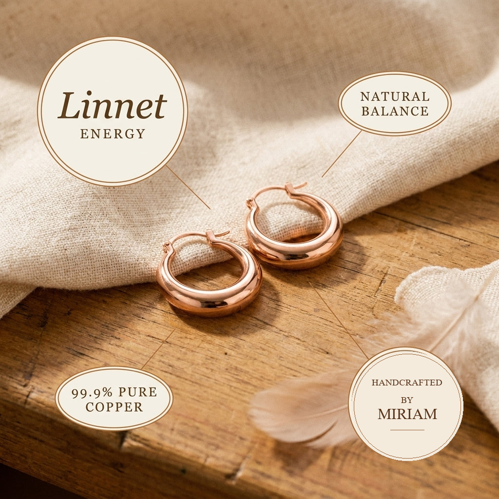 Miriam's Linnet Copper Hoop Earrings