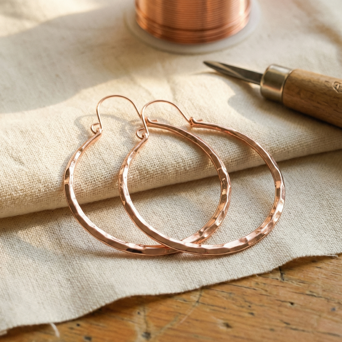 Miriam's Willow Copper Earrings