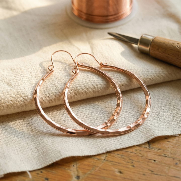Miriam's Willow Copper Earrings