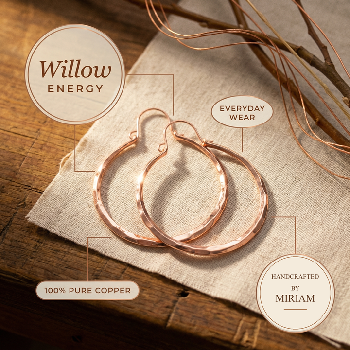 Miriam's Willow Copper Earrings