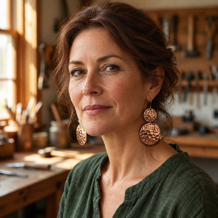 Miriam's Solstice Copper Earrings