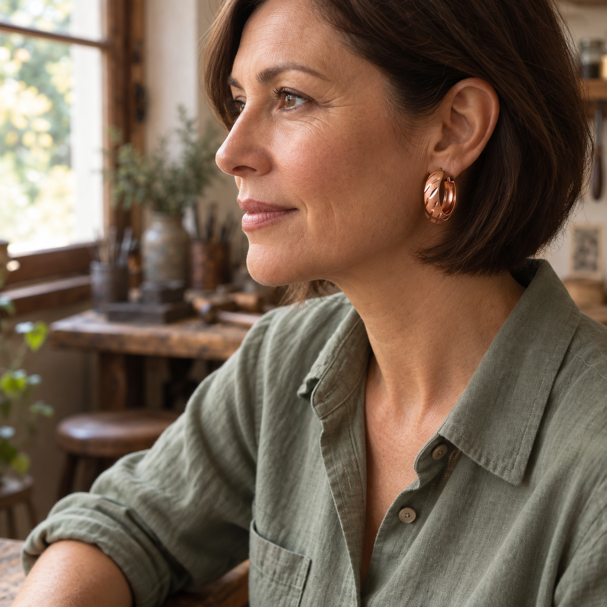 Miriam's Vale Copper Earrings