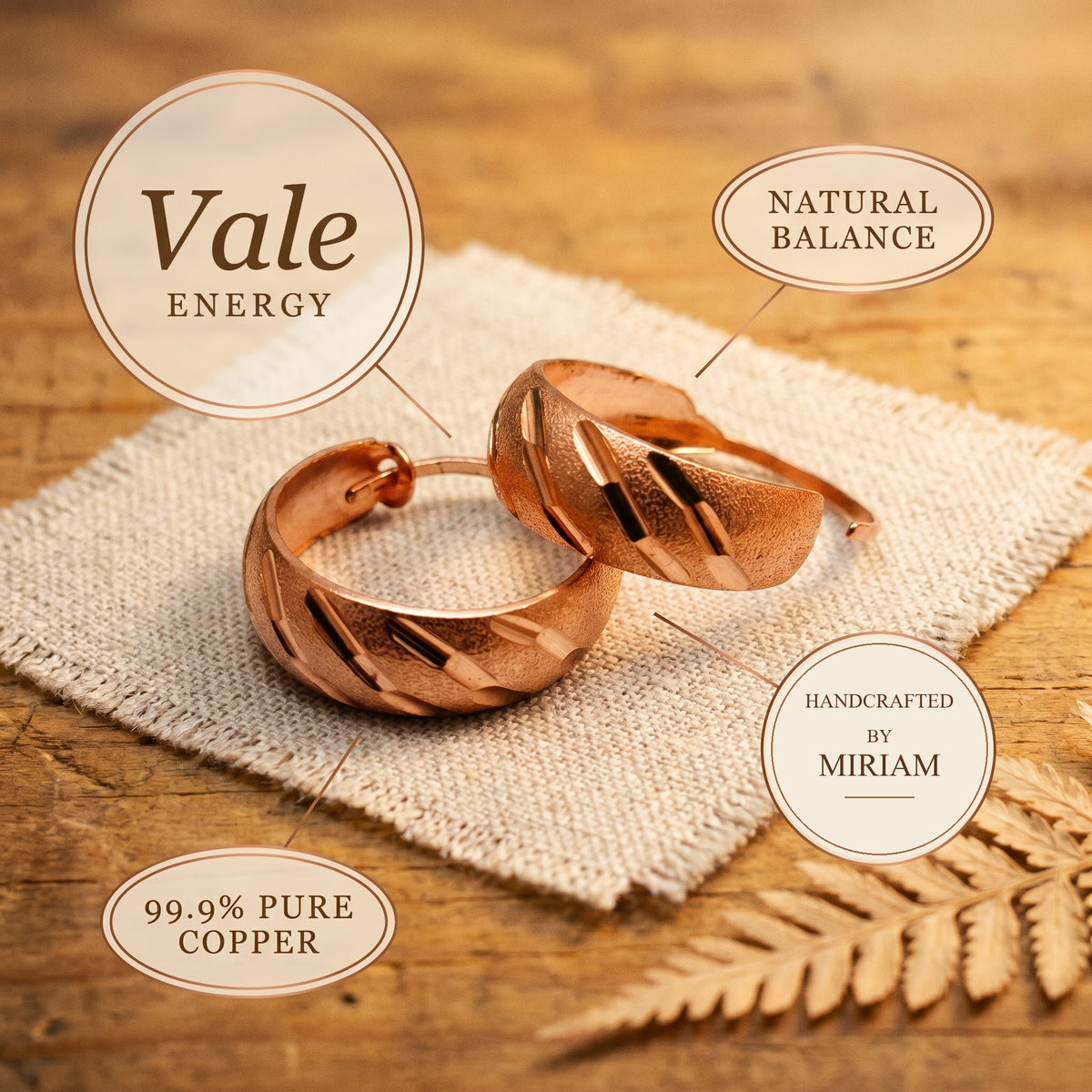 Miriam's Vale Copper Earrings