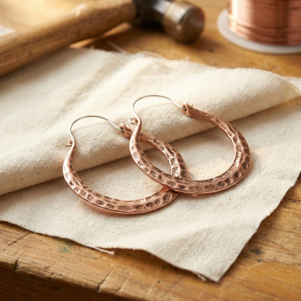 Miriam's Ember Copper Earrings
