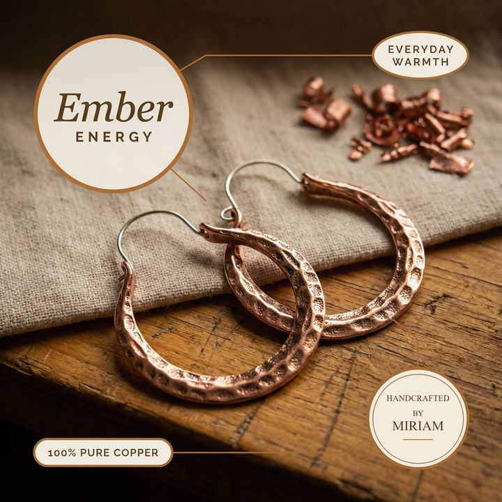 Miriam's Ember Copper Earrings