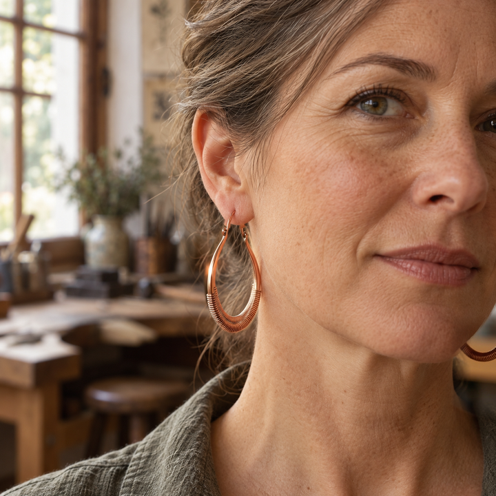 Miriam's Creek Copper Earrings