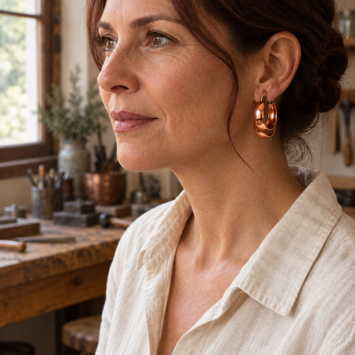 Miriam's Dell Copper Earrings