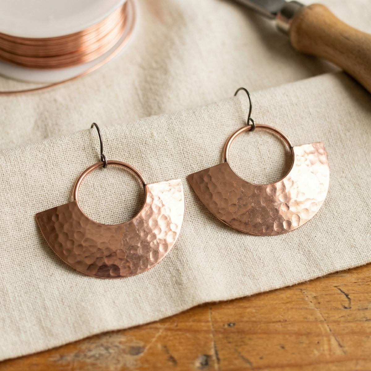 Miriam's Sol Copper Earrings