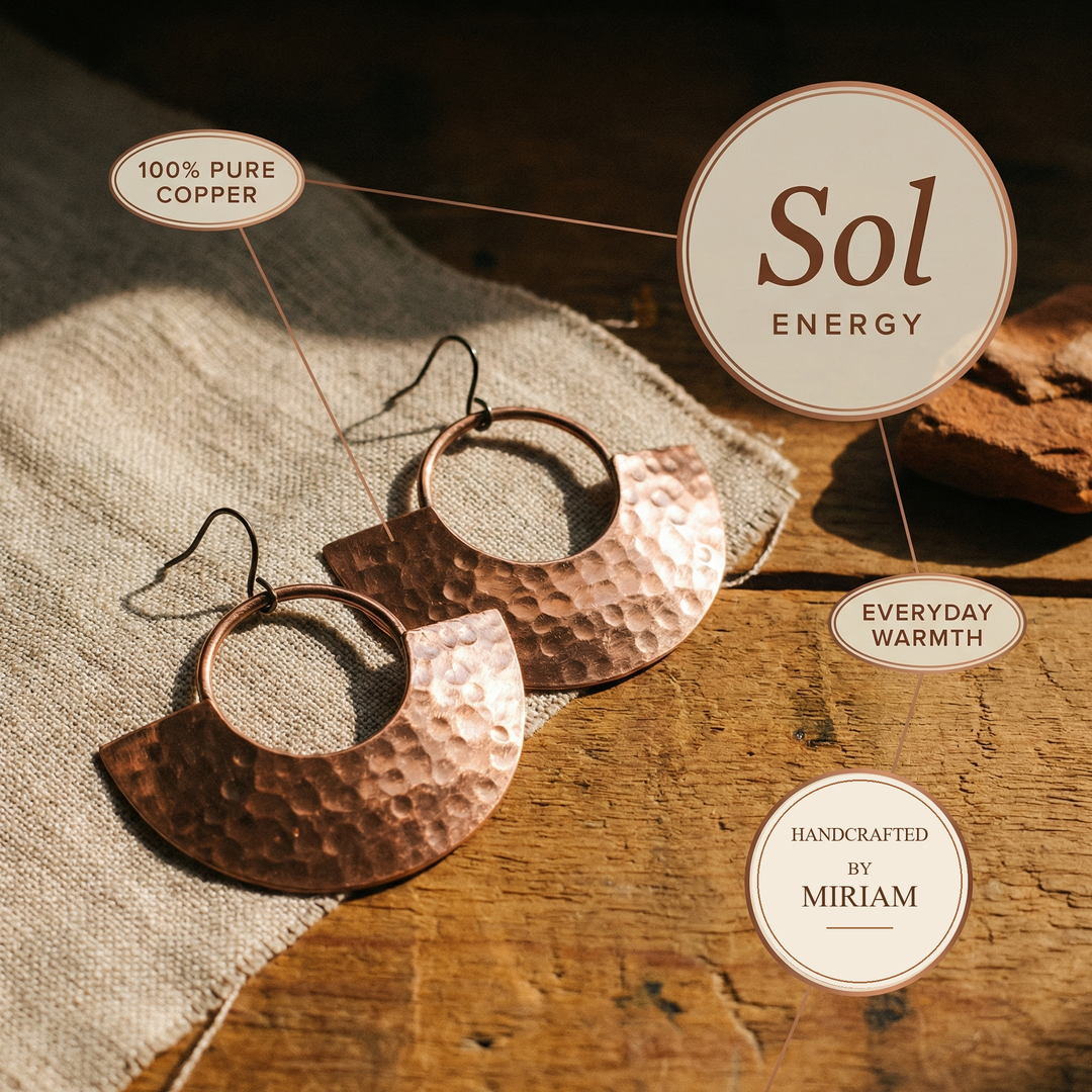 Miriam's Sol Copper Earrings