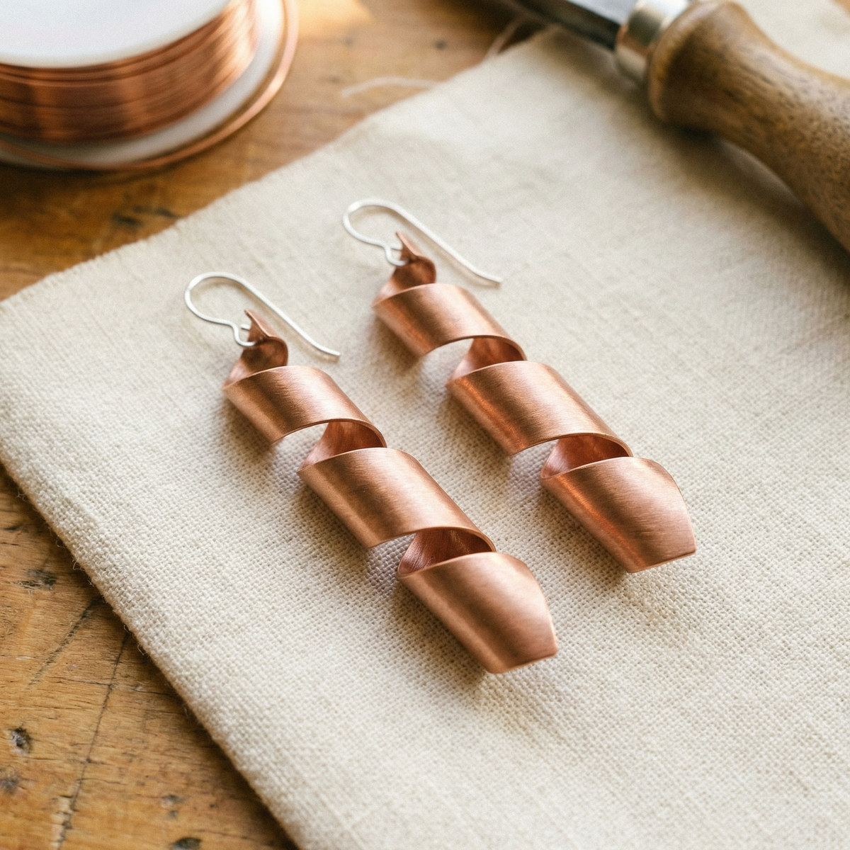 Miriam's Dusk Copper Earrings