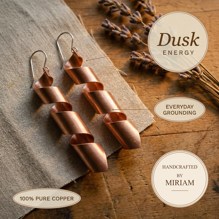 Miriam's Dusk Copper Earrings