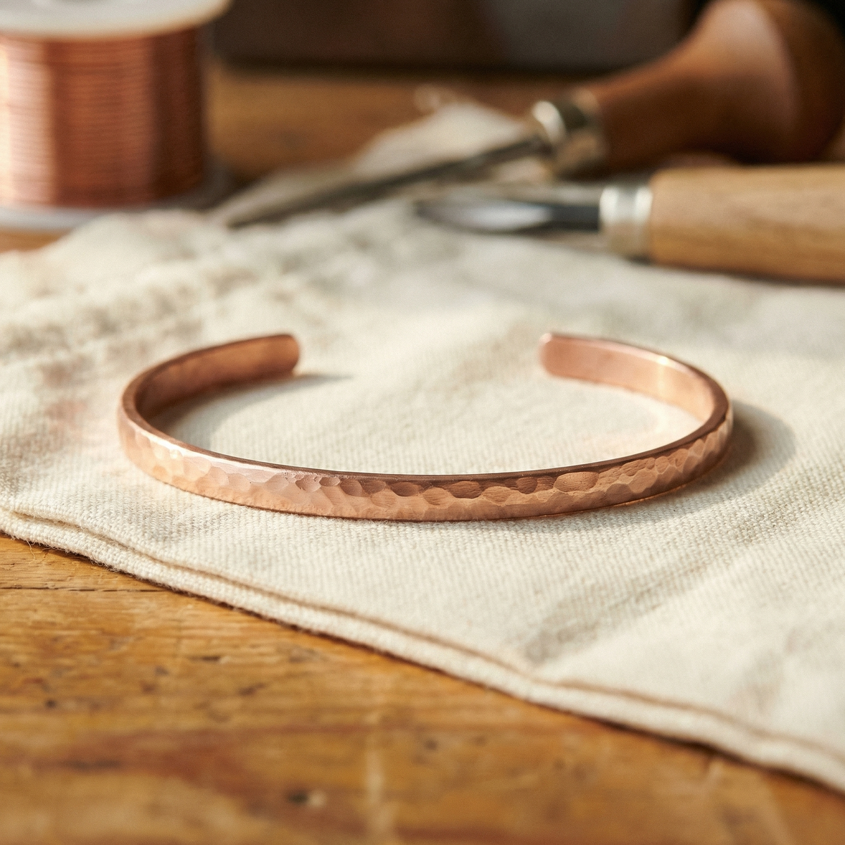 Miriam's Sand Copper Anklet