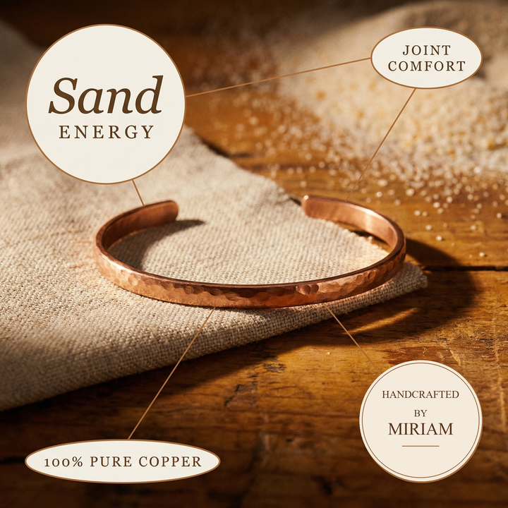 Miriam's Sand Copper Anklet