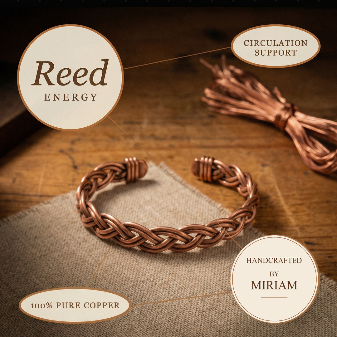 Miriam's Reed Copper Anklet