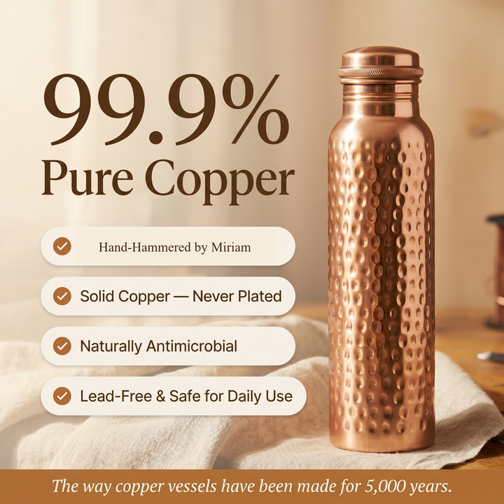 Miriam's Pure Copper Water Bottle
