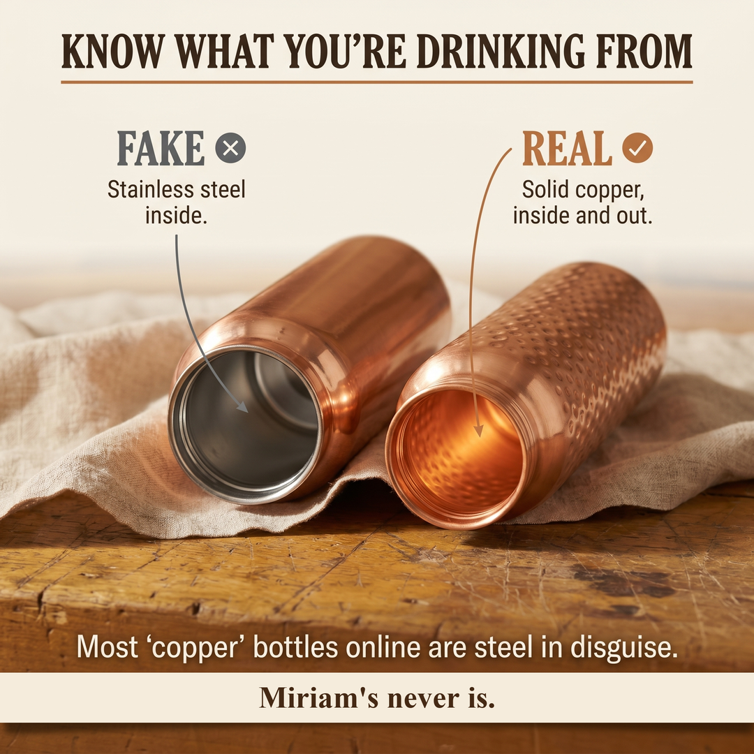 Miriam's Pure Copper Water Bottle