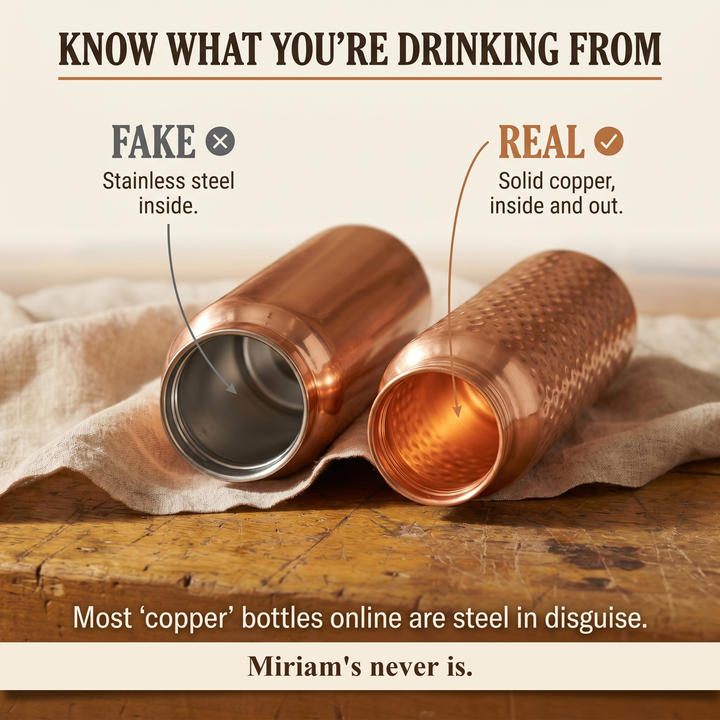 Miriam's Pure Copper Water Bottle