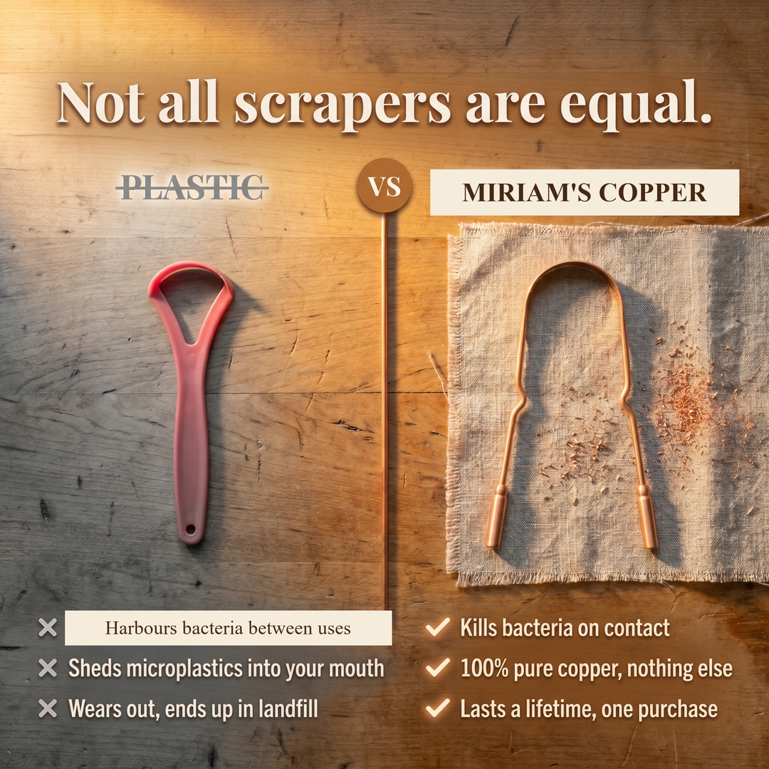 Pure Copper Tongue Scraper
