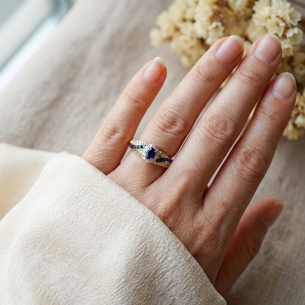Eternal Promise | Oval Sapphire Ring