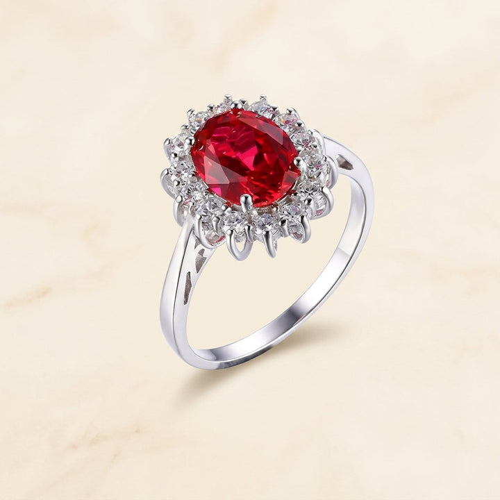 Ruby | Classic Halo Ring