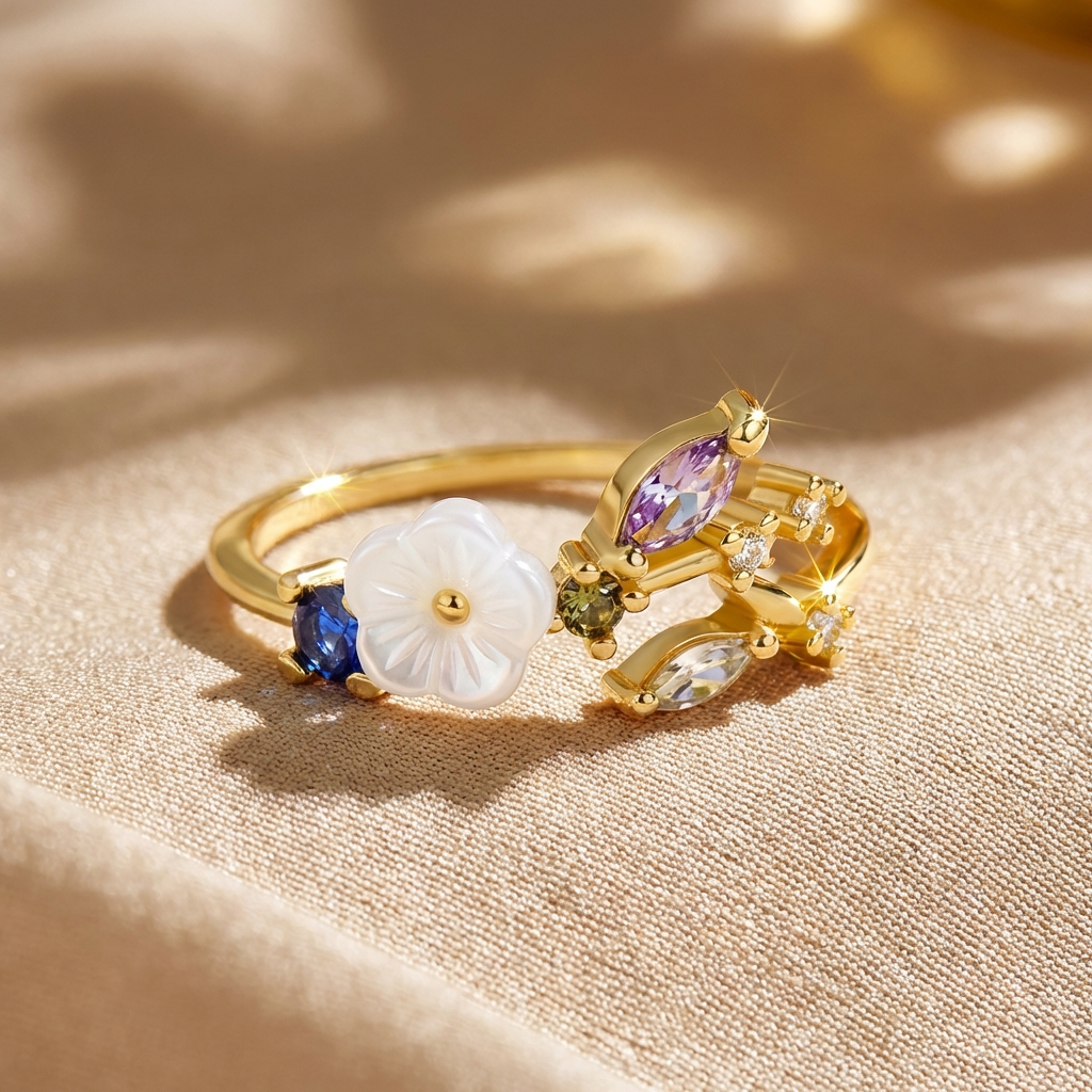 Flora | Adjustable Floral Ring