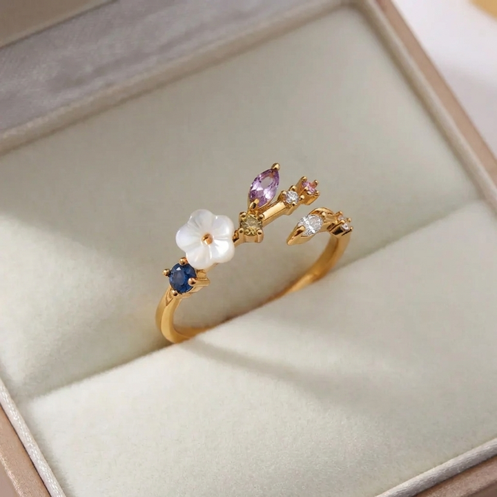 Flora | Adjustable Floral Ring