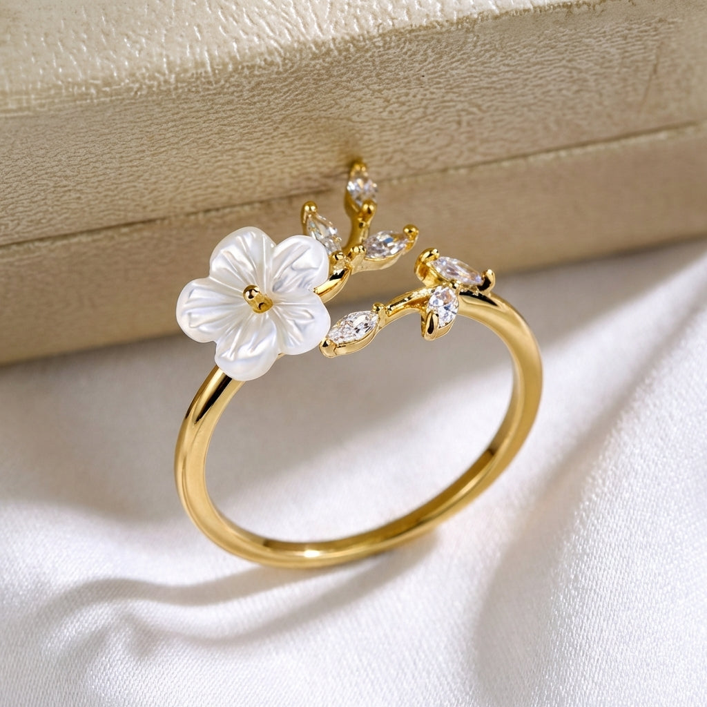 Flora | Adjustable Floral Ring