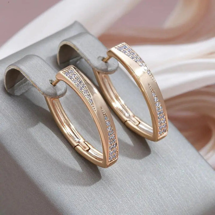 Stella | Diamond Hoop Earrings