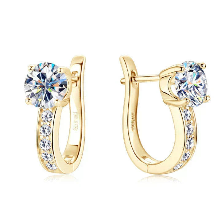 Argo | Moissanite Hoop Earrings