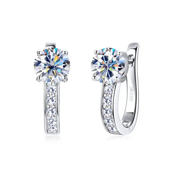 Argo | Moissanite Hoop Earrings