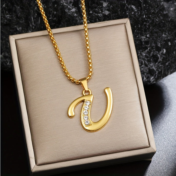 Alice | Crystal Initial Necklace