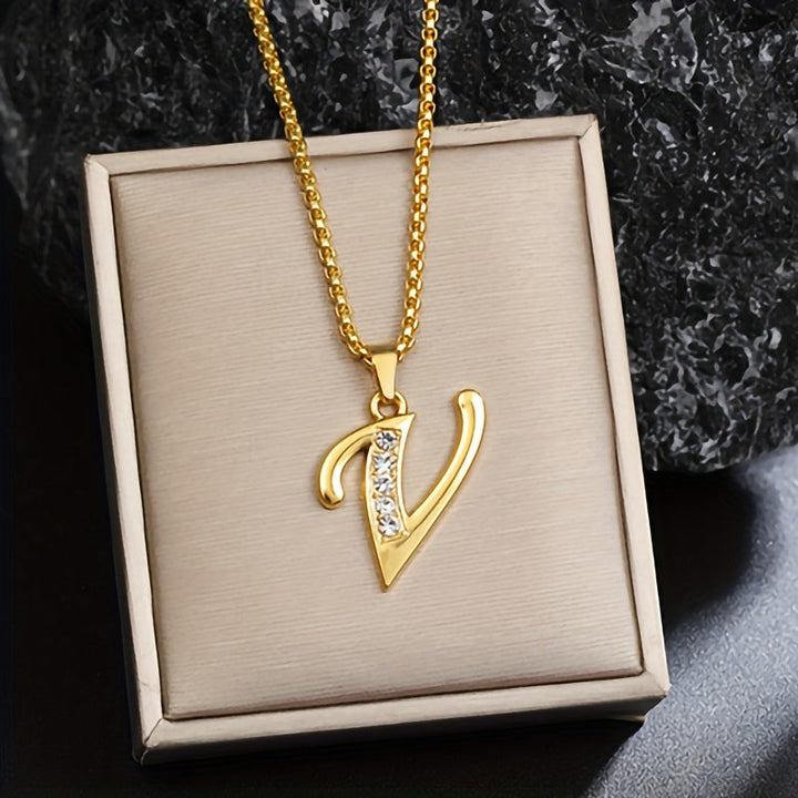 Alice | Crystal Initial Necklace