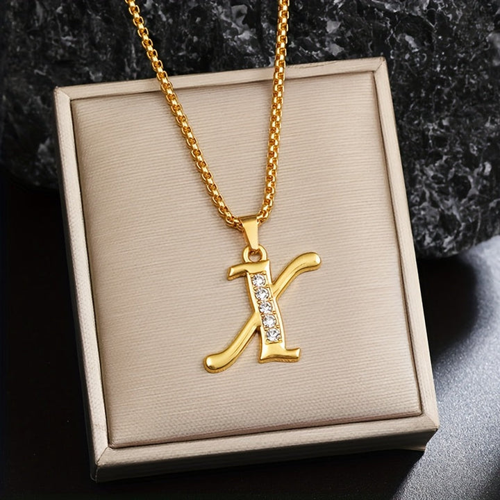 Alice | Crystal Initial Necklace