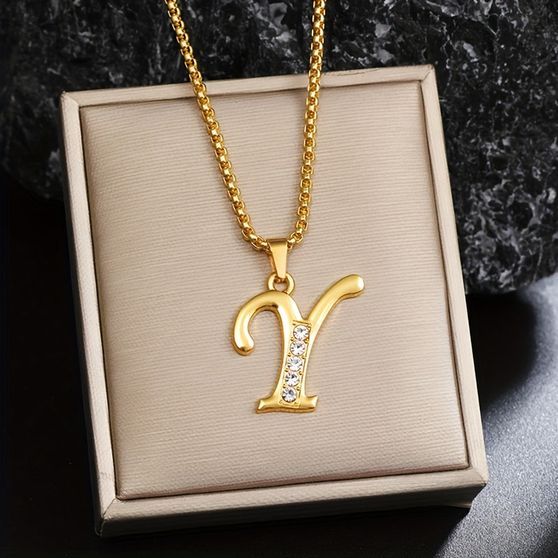 Alice | Crystal Initial Necklace